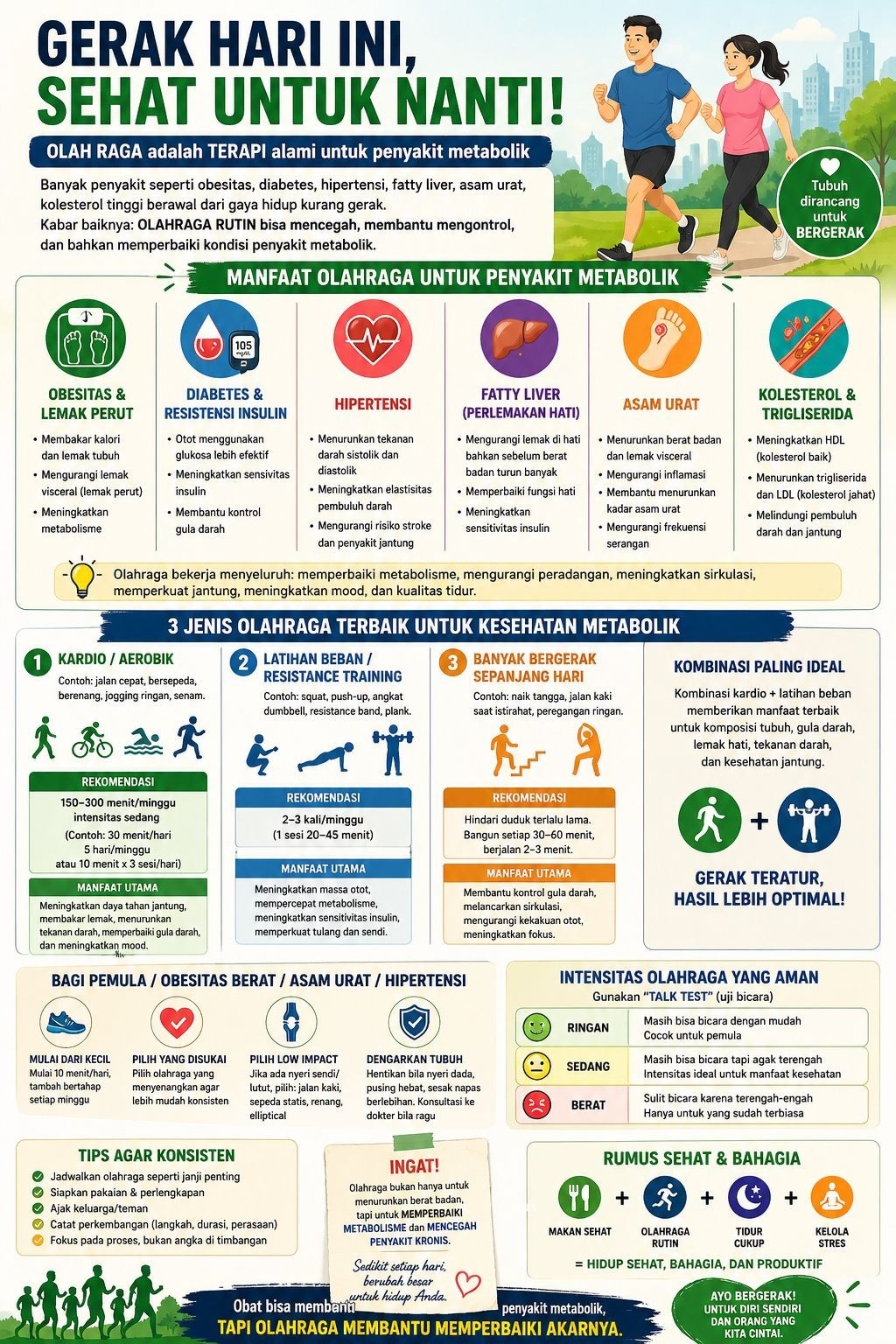 Yuk, Jadikan Olahraga sebagai Terapi Penyakit Metabolik