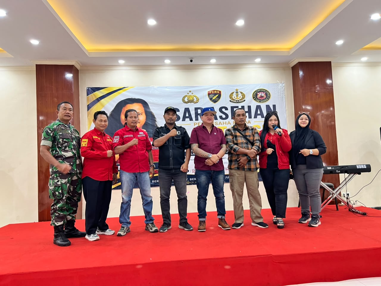 Sarasehan Pengusaha Muda H. Mat Yasin Gandeng Insan Pers, TNI dan Polri Perkuat Sinergi di Gresik
