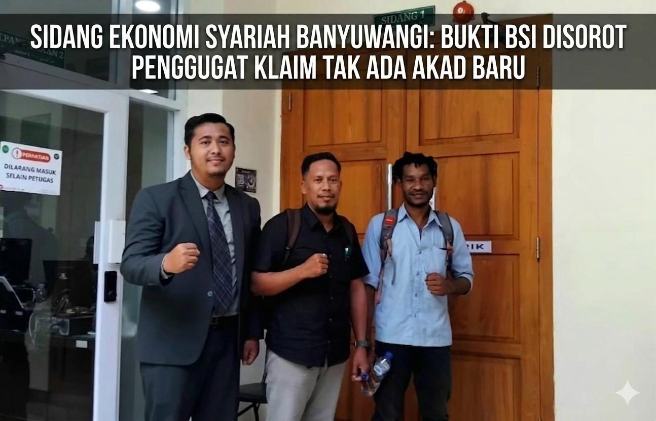 Sidang Ekonomi Syariah Banyuwangi: Bukti BSI Disorot, Penggugat Klaim Tak Ada Akad Baru
