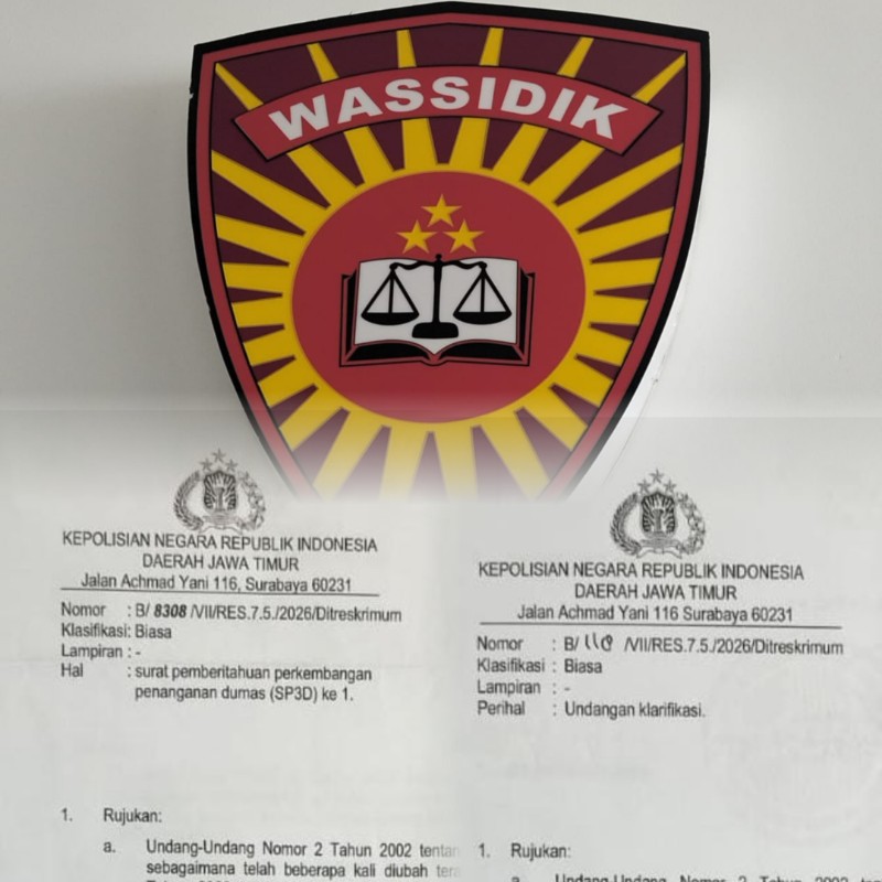 Polda Jatim Mulai Awasi Penanganan Kasus di Polresta Malang Kota, Kuasa Hukum Pelapor Dipanggil Bagwassidik