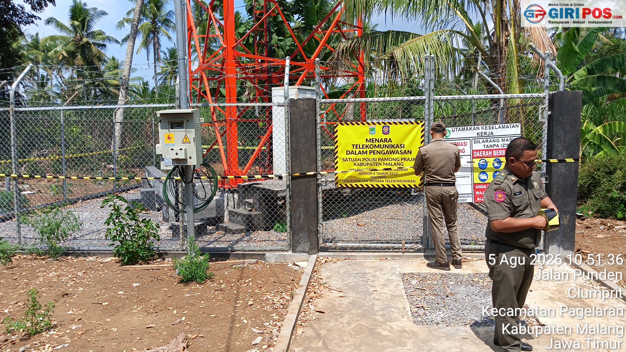 Tower Disegel Satpol PP, Listrik Tetap Menyala, Ada Apa Dibalik Pembangunan Tower Bersama di Desa Clumprit?