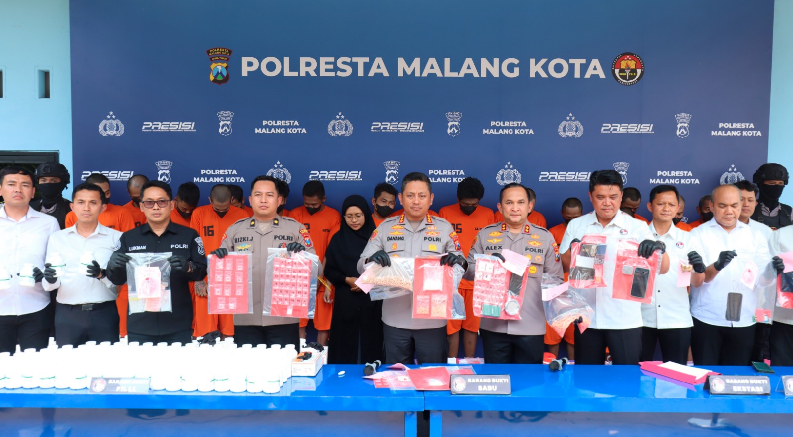 12 Hari Tumpas Semeru 2026, Polresta Malang Kota Bongkar 45 Kasus dan Sita 111 Ribu Pil LL